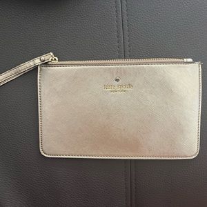 Brand New never used Gold Kate Spade wallet/wristlet!
